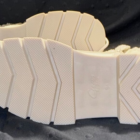 Womens Boots Size 9 Circus by Sam Edelman Larsa Ivory Mid-Calf Boots Chunky - Picture 9 of 13